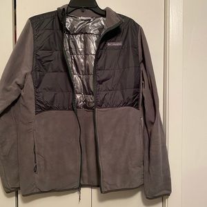 Columbia grey fleece jacket